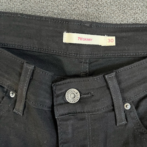 Women’s 711 Skinny Levi’s-Black size 30 - Picture 4 of 5